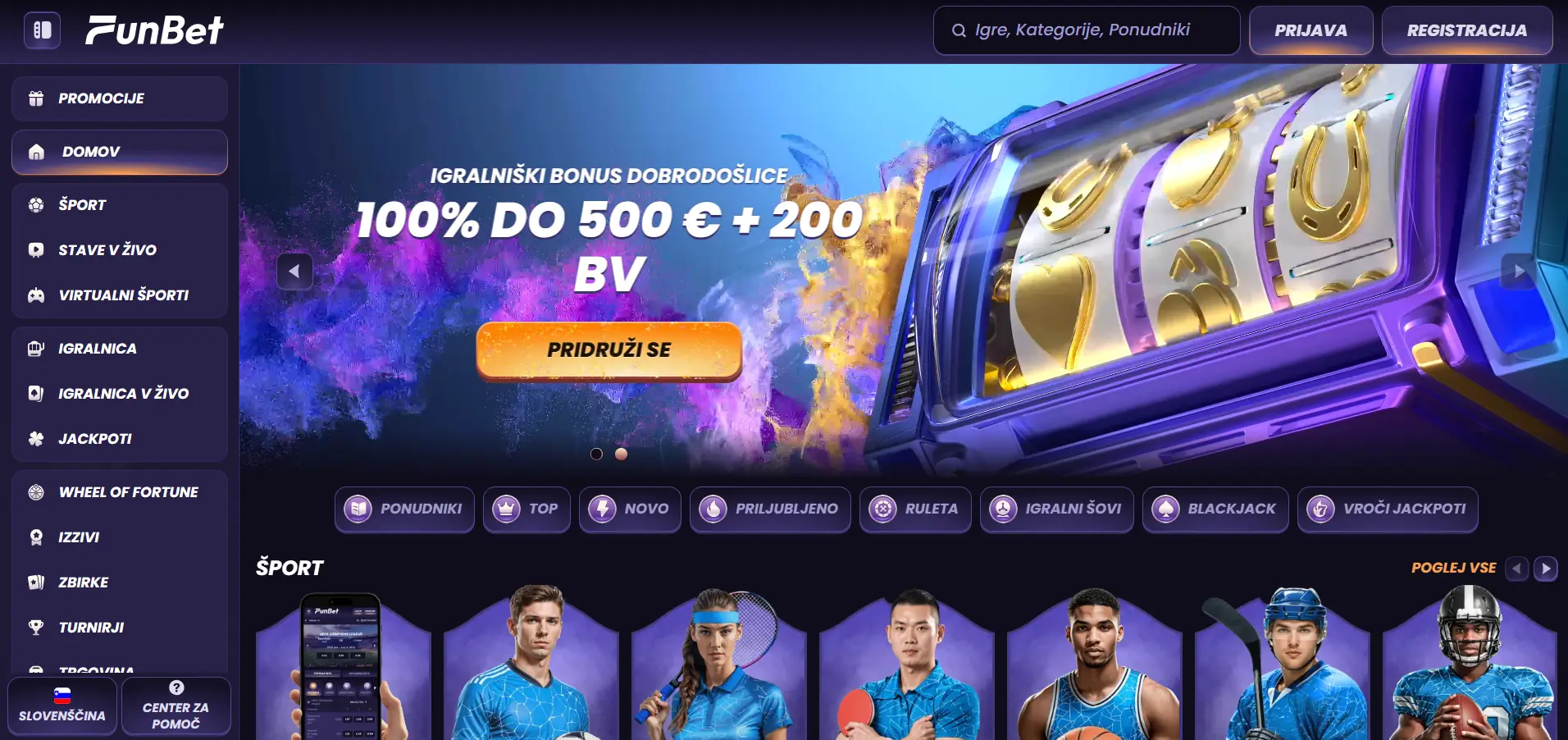 Funbet Casino Screen